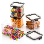 4Pc Square Container 700Ml Used for Storing Types of Food Stuffs and Items. - Image 4