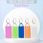 50 Piece Multicolour Tags Plastic Multicolor Assorted Keychain with Both Side ID Label and Split Ring for Office, Home Key