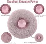 Flower Bath Sponge - Super Soft Body Exfoliator with Suction Cup for Shower & Massage - Image 3