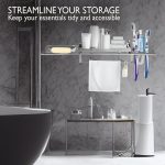 4 in 1 Stainless Steel Bathroom Shelf Multipurpose Home Accessories Organizer Set Corner Wall Mount Rack with Mirror Finish Holder for Towel Soap & Toothbrush (Pack of 1, Silver) - Image 3