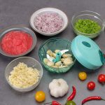 Handy Mini Plastic Vegetable Chopper Cutter, Onion Chopper Vegetables for Kitchen Accessories with 3 Blades - Image 6