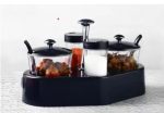 Ganesh rendy Condiment set For Kitchen Transparent jar For Easy To Access Spice 1 Piece Spice Set (Plastic)