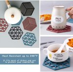 Cup Mat PVC Tea Coaster Non-Slip Placemat High Temperature Insulation Pad Hollow Pot Mat Bowl with Anti-hot - Image 4