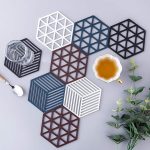 Cup Mat PVC Tea Coaster Non-Slip Placemat High Temperature Insulation Pad Hollow Pot Mat Bowl with Anti-hot - Image 3