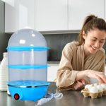3-Layer Electric Egg Boiler, Poacher & Steamer – Quick, Easy, BPA-Free Egg Cooker with Automatic Shut-Off, 7-Egg Capacity for Home, Office & Travel - Image 2