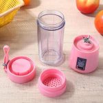 Multi-Purpose Portable USB Electric Juicer 6-Blades, Protein Shaker, Blender Mixer Cup (380 ML) - Image 4