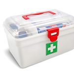 Plastic First Aid Kit Emergency Medicine Storage Box With Detachable Tray And Lid & Handle Portable For Home Camping Travel Hiking Medical Box First Health Care