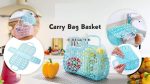 Plastic Foldable Basket Bag || Fruit & Vegetable Storage Basket (3 Pcs Set / Multicolor) - Image 5