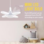 28W Fan Shape LED Bulb - Up to 85% Energy Saving Ceiling Light, Super Bright B22 Lamp for Home, Office, Godown, Factory (Cool White) - Pack of 1 - Image 3