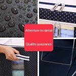 Foldable Steel Frame Cloths Zip Organizer Bag and Oxford Fabric Storage Living Cover Boxes For Wardrobe Organizer Shelves Clothes, Sarees, Bed Sheet, Blanket (Pack of 1) - Image 4