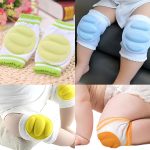 2 Pair Baby Knee Pads for Crawling | Knee Cap for Kids | Kids Knee Protectors | Ideal for 6-12 Months Babies (Multi Color)