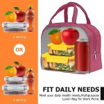 Lunch Box Bag for Women Men Insulated Lunch Bag With Zipper (1 Pc) - Image 3