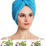Quick Turban Hair-Drying Absorbent Microfiber Towel/Dry Shower Caps/Bathrobe Hat/Magic Hair Wrap For Women (Multi Color)(Set Of 1)