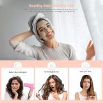 Quick Turban Hair-Drying Absorbent Microfiber Towel/Dry Shower Caps/Bathrobe Hat/Magic Hair Wrap For Women (Multi Color)(Set Of 1) - Image 2