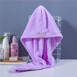 Quick Turban Hair-Drying Absorbent Microfiber Towel/Dry Shower Caps/Bathrobe Hat/Magic Hair Wrap For Women (Multi Color)(Set Of 1) - Image 5