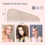 Quick Turban Hair-Drying Absorbent Microfiber Towel/Dry Shower Caps/Bathrobe Hat/Magic Hair Wrap For Women (Multi Color)(Set Of 1) - Image 3