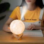 3D 2 in 1 LED Printed Moon Lamp & Aroma Diffuser (1 Pc) - Image 3