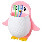 Penguin Storage Box, Adhesive Remote Case, Electric Toothbrushes Holder, Universal Controller Holder, Wall Nightstand, Office Plastic Wall Mount