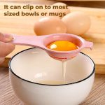 Egg Yolk Separator, Egg White Yolk Filter Separator, Egg Strainer Spoon Filter Egg Divider - Image 2