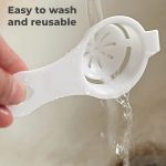 Egg Yolk Separator, Egg White Yolk Filter Separator, Egg Strainer Spoon Filter Egg Divider - Image 5