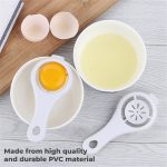 Egg Yolk Separator, Egg White Yolk Filter Separator, Egg Strainer Spoon Filter Egg Divider - Image 4