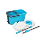 Quick Spin Mop – Plastic Floor Cleaner with Big Bucket & Easy Wheels