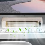 Portable Air Conditioning Cooling Fan – Compact Personal Air Cooler (1 Pc) with 2 Adhesive Hooks | USB Powered, Mini Desktop AC for Home, Office & Travel