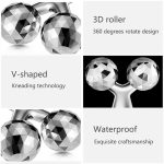 Dealsure 3D Manual Roller Massager 360 Rotate Roller Face Body Massager For Skin Lifting, Wrinkle Remover and Facial Massage, Relaxation and Skin Tightening Tool For Uni- Sex (Silver Color) - Image 3