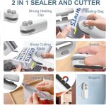 Mini Sealing Machine, Handheld Packet Sealer for Food, Snacks, Chips, Fresh Storage, Plastic Bags Sealing Machine - Image 4