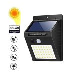 Solar Security LED Night Light for Home Outdoor / Garden Wall (Black) (30-LED Lights) - Image 4