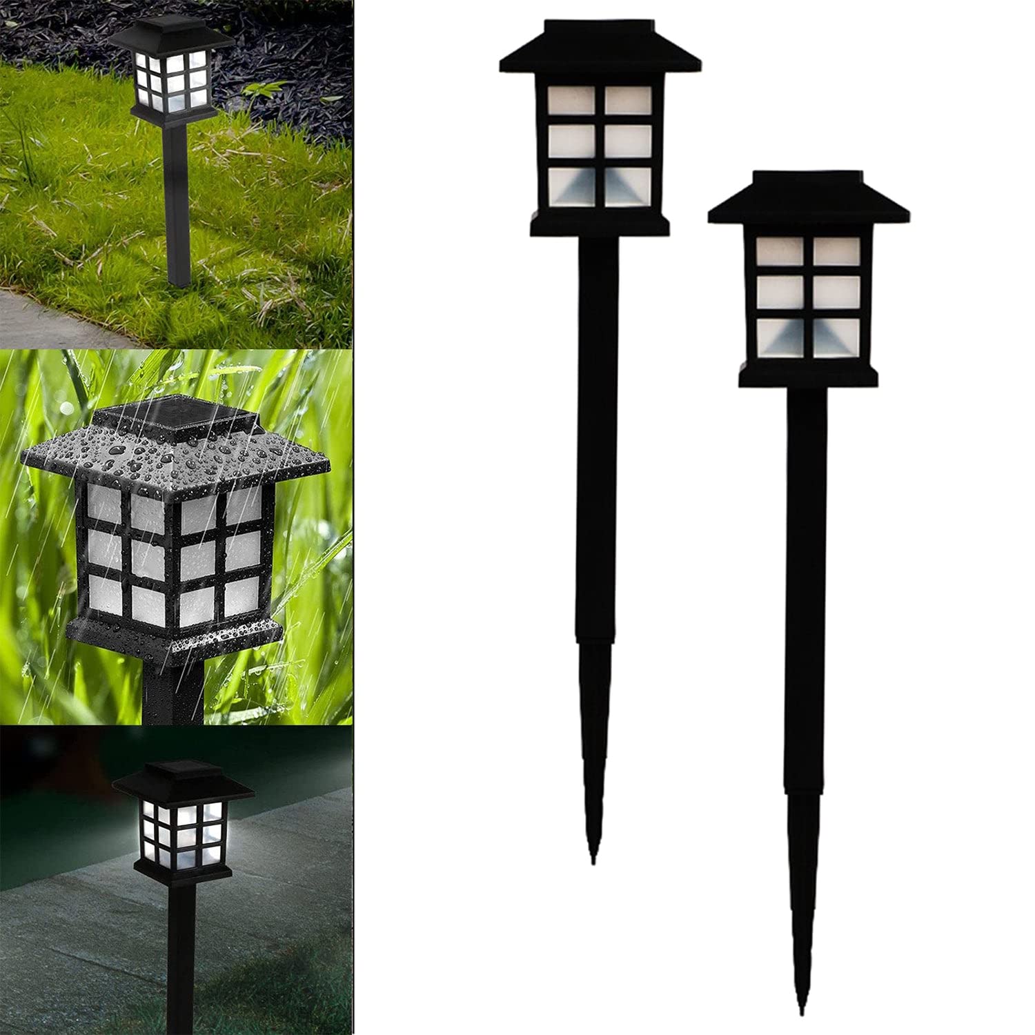 Solar Light1 Solar Garden Lights, Outdoor Solar Landscape Lights, Waterproof Outdoor Solar Lights Walkway for Patio, Lawn, Yard, and Landscape (Pack of 2) - Image 1