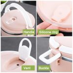 Insulated Stainless Steel Hot Lunch Box, Multi-Layered, Leak-Proof and Travel-Friendly Food Container for Office, School and On-The-Go Meals, Multicolor 3 Layer Lunch Box (Pack of 1) - Image 4