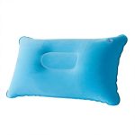 Comfortable Inflating Travel Pillow Ergonomic Inflating Pillow Hammock Pillow Head Rest Support for Travel Office Car Plane Camping Pillow Portable Inflatable Pillow Travel Cushion (34×21 Cm)