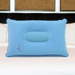 Comfortable Inflating Travel Pillow Ergonomic Inflating Pillow Hammock Pillow Head Rest Support for Travel Office Car Plane Camping Pillow Portable Inflatable Pillow Travel Cushion (34×21 Cm) - Image 2