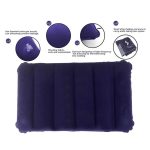 elvet Air Inflatable Travel Pillow – Comfortable Neck Support for Travel, Flights & Road Trips | Blue Inflatable Pillow for Relaxation & Easy Storage - Image 3