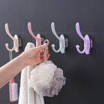 Self Adhesive Wall Hooks, PVC Waterproof Heavy Duty Sticky Plastic Hooks | Hanging Capacity 10 KG Max | Multipurpose No Drilling Home Storage Hook (Pack of 4) - Image 2