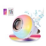 Wireless Bluetooth Sensor 12W Music Multicolor LED Bulb with Remote Controller