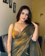 Chhaava Women’s Soft Zimmy Choo Fandy Silk Saree with Handwork Lace Border &Unstitched Blouse - Image 5