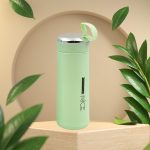 Outdoor sport water bottle 400ml leak proof BPA-free for travel cold and hot water glass water bottle with daily water intake for gym and children, Nice Bottle (1 pc) - Image 2