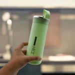Outdoor sport water bottle 400ml leak proof BPA-free for travel cold and hot water glass water bottle with daily water intake for gym and children, Nice Bottle (1 pc) - Image 5