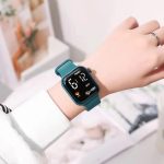 6 Colours Luminous LED Display Fashionable Children Kids Digital Watches Waterproof Sports Square Electronic Led Watch for Kids Boy Baby Girls Digital Watch for Kids - Green - Image 4