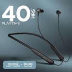 Rockerz 110/Rockerz 109 Wireless in Ear Neckband with Up to 60 hrs Playtime, Dual Device Pairing, ENx Tech, ASAP Charging, BTv5.3,IPX5,Type-C Interface & Magnetic Power Buds(Active Black) - Image 2