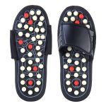 Spring Acupressure and Magnetic Therapy Accu Paduka Slippers Foot Massager for Full Body Blood Circulation Slippers Foot Massager For Men and Women (Unisex) (Size 5, 6, 7, 8, 9, 10), Black
