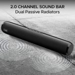 Aavante Bar 610, 25W Signature Sound, 2.0 CH with Dual Passive Radiators, 7 HRS Battery, Sleek Design, Multi Connectivity, Bluetooth Sound Bar, Soundbar Speaker (Charcoal Black) - Image 6