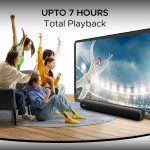 Aavante Bar 610, 25W Signature Sound, 2.0 CH with Dual Passive Radiators, 7 HRS Battery, Sleek Design, Multi Connectivity, Bluetooth Sound Bar, Soundbar Speaker (Charcoal Black) - Image 5