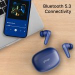 Bassbuds Spark in-Ear TWS Earbuds with Stereo Sound, 40Hrs Playtime, Stereo Calls, Bluetooth V5.3 Headphones with Quick Pairing, Touch Control, Voice Assistant, Type C Charging & IPX5 (Blue) - Image 3