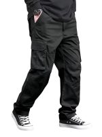 Men Cargo Pants Cotton || Cargos for Men || Cargo Pants (Black)