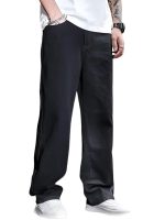 Men's Loose Mid Rise Jeans || Wide Leg Jeans || Jeans || Baggy Jeans (Black)