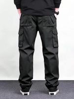 Men Cargo Pants Cotton || Cargos for Men || Cargo Pants (Black) - Image 2