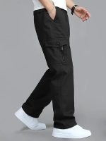 Men Cargo || Men Cargo Pants || Men Cargo Pants Cotton || Cargos for Men (Black) - Image 4